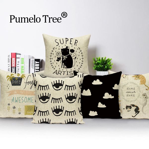 

decorative seat car cotton home colorful square soft cushion cover santa claus oil painting suit new almohada l(272