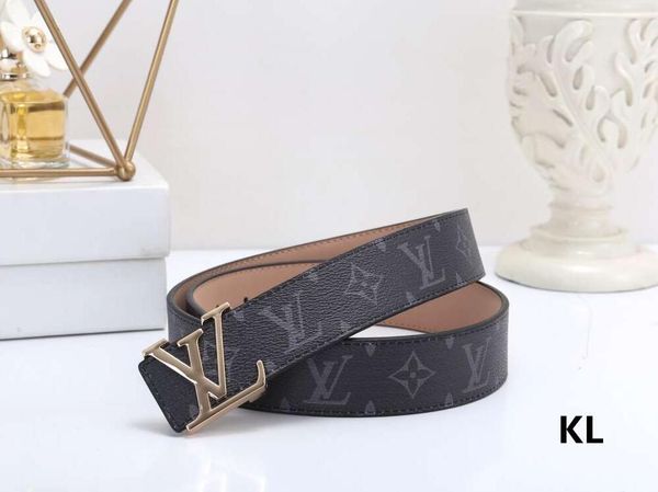 

big large buckle genuine leather belt with box designers belts men women new mens belts luxury belt -2, Black;brown