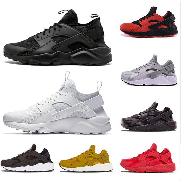

2019 Designer Huarache Ultra Running Shoes For Men women Triple White Black Red Grey Gold Mens Womens Trainers Sports Shoes Sneakers 36-45