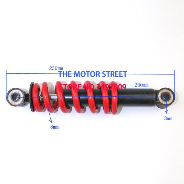 

metal rear suspension bumper bike mountain bike electric scooters spring absorber 200mm bicycle parts rear