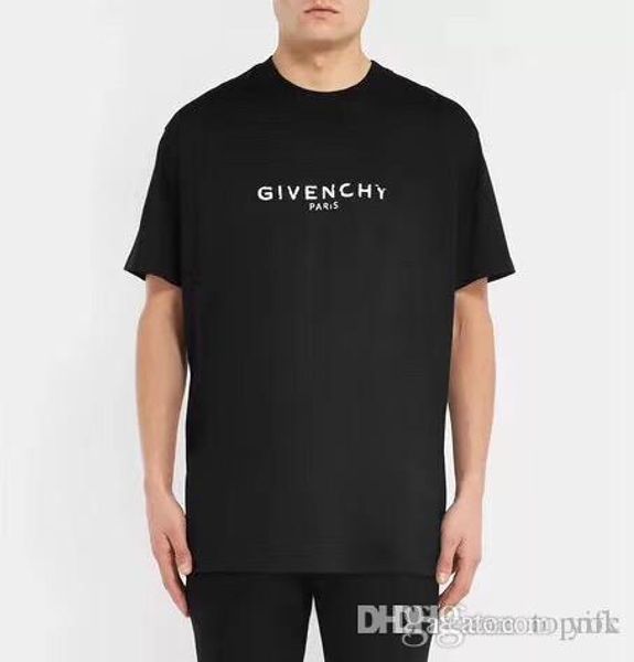 

19 vintage luxury europe pari embroidery contra t patchwork giv t hirt fa hion men de igner t hirt ca ual men clothe cotton tee
