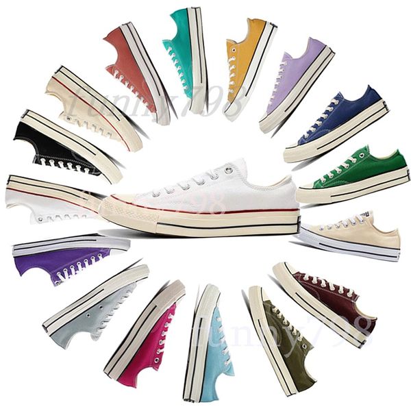 

2019 brand platform chaussures star vintage pure color canvas shoes stars mens shoe women sneakers casual shoes size 36-44, Black
