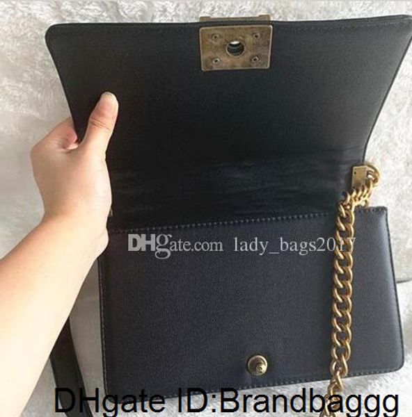 

2020 newset classic 20cm 25cm flap chain bag lady bags women plaid chain handbag real leather purse crossbody shoulder messenger bag