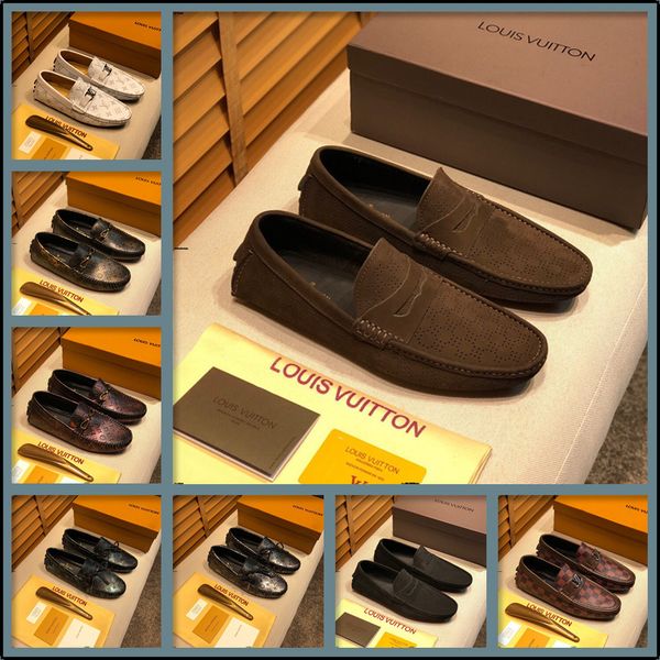 

19ff роскошные мужские туфли случайные вождения обувь моды бездельники мужчина обувь кожа подлинной sepatu кулит асли pria zapatos де hombre, Black