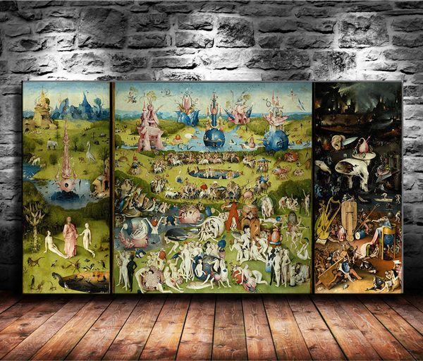 Acheter Le Jardin Des Délices Terrestres Hieronymus Bosch 1 Pièces Toiles Dart Murales Peinture à Lhuile Peinture à La Maison Décor De 598 Du - 