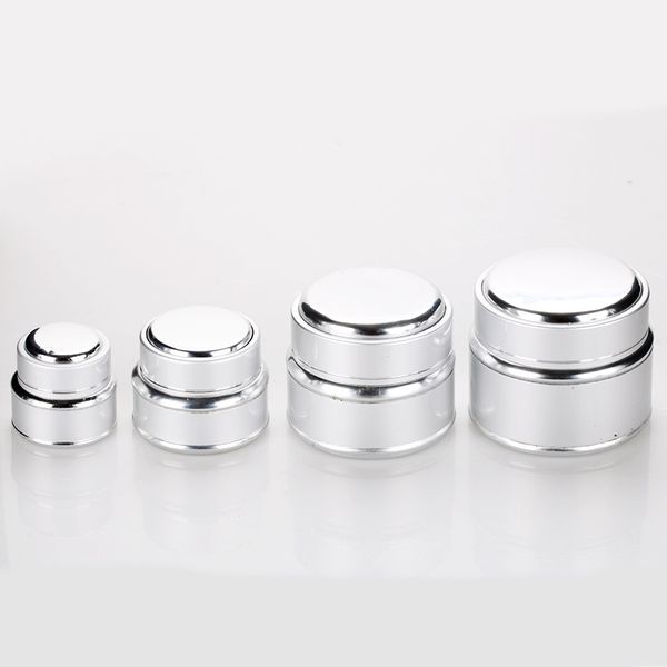 

5g 15g 30g 50g empty aluminum lip balm containers cosmetic cream packaging jars creams in separate bottles