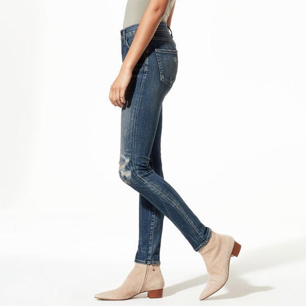 

2020 mayberry jeans women skinny jeans high waist ripped indigo, Blue