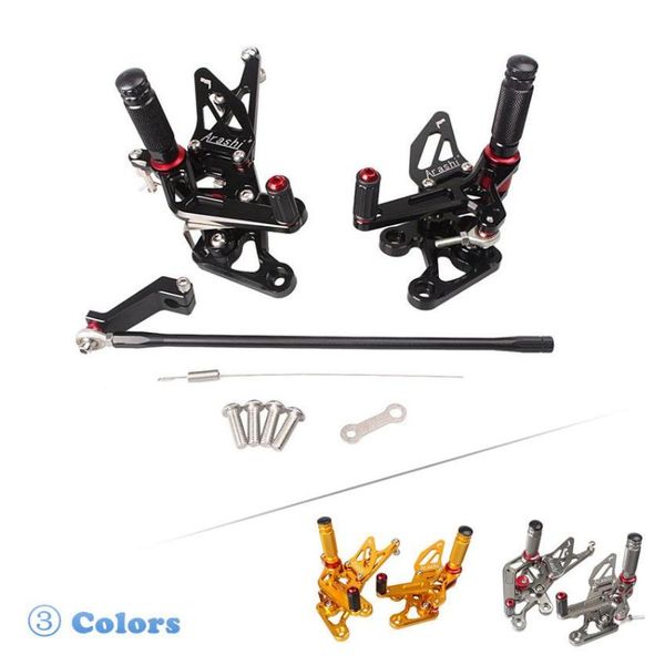 

cnc adjustable rearset foot pegs pedals for fz1 2006-2014 fz8 2010-2013 2011 2012