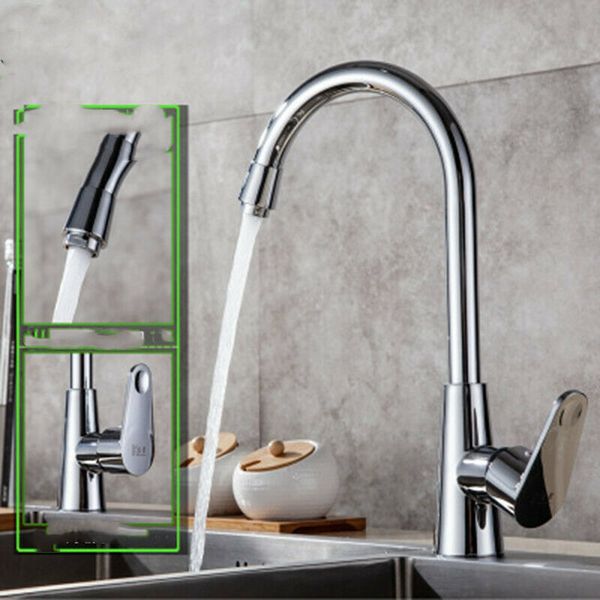 

360Â° rotation modern kitchen faucet sink plating and cold faucet alloy copper bottom diy kitchen plumbing fittings taps
