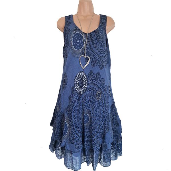 

womens dresses women clothes casual dresses fashion womens sleeveless long maxi tunic dress printing pattern 5xl drop shipping, Black;gray