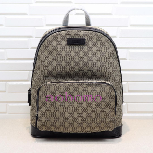 

New luxury men women double de igner backpack g g kid chool backpack genuine black leather gu cc backpack travel bag with tag