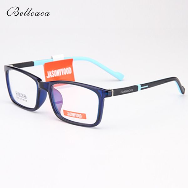 

optical eyeglasses frame young people boys girls student myopia computer eye glasses spectacle frame children clear lens bc425, Silver