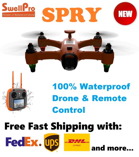 

New SwellPro SPRY Drone Sport Action Waterproof Drone & Remote Controller