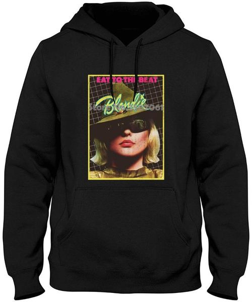 

«eat to the beat» женские от парня бесплатная доставка хлопок плюс размер моды top hoodies толстовки, Black