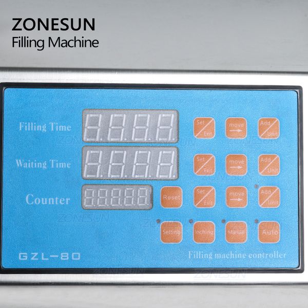 

zonesun electric digital control pump liquid filling machine 3-4000ml for bottle perfume vial filler alcohol juice oil