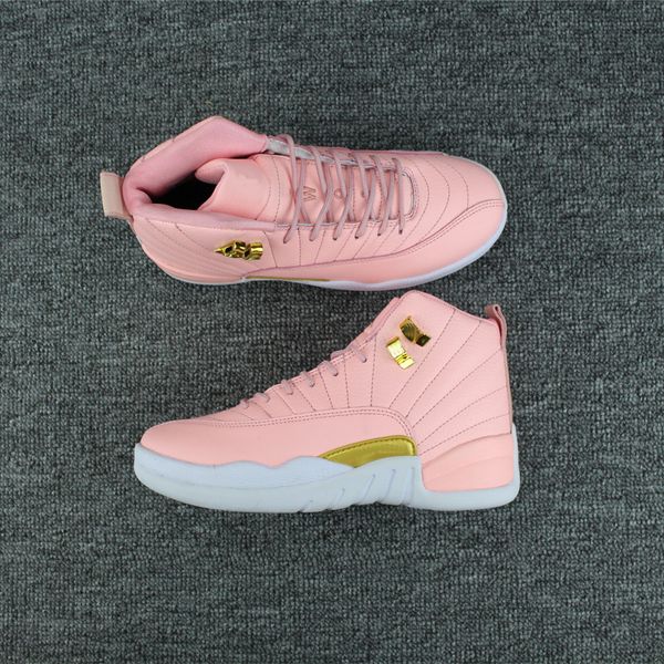 

2018 girls master taxi sneakers drop shipping women 12 gs hyper youth pink valentines day 12s plum fog flu game casual shoe size 5.5-8.5 t05, Black