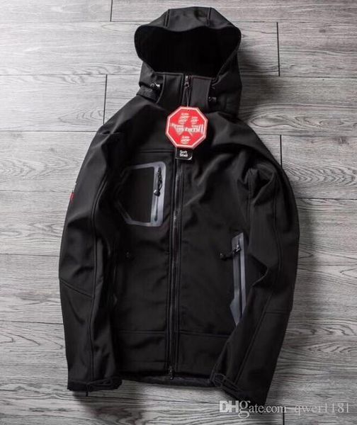 

7color мужчины softshell jacket лицо пальто мужчины на открытом воздухе спорт пальто женщин горнолыжная походные ветрозащитный зимние outwea, Black