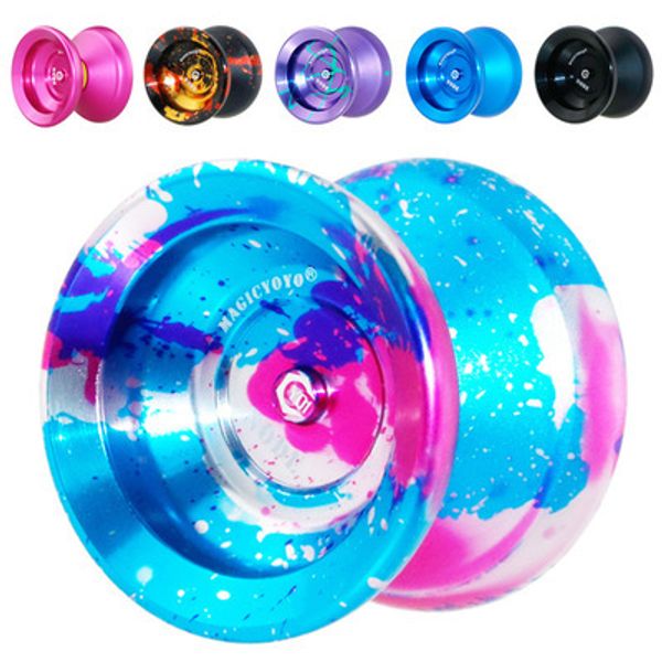 

magic yoyo y01series professional metal yo-yo y01 node toy high speed 10 ball bearings special yo yo gift toys for children t200116
