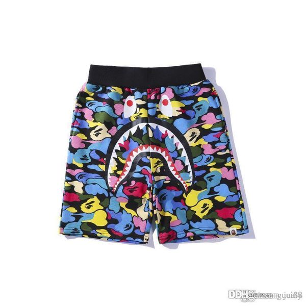 

new summer short pants ape for men candy camouflage men women's casual pants teenage pants justin bieber hip hop fear of god sale, Black;white