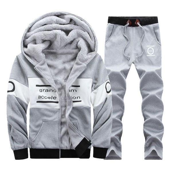 

jaycosin новый мужской корейский пальто с длинным рукавом письмо сгущает зимняя толстовка плюс размер повседневные топы одежда уличная горяч, Gray