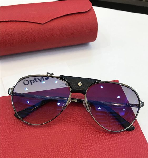 

woman/men vintage eyeglasses frames wood sunglasses rimless frame plated santos sunglasses new in box cnum181128-32, White;black