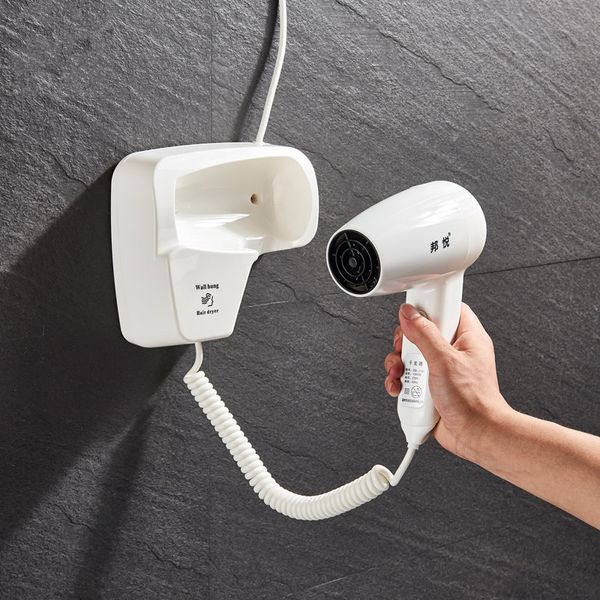 

Hot Wind blow Hair Dryer electric Wall Mount Hairdryers Hotel bathroom household dry skin hanging wall Blowers with stocket