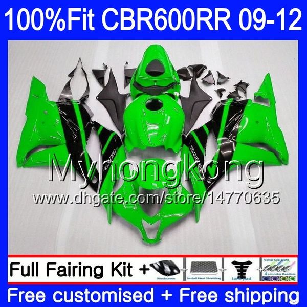 Iniezione per Honda CBR 600RR CBR600 RR 2009 2010 2012 2012 282HM.49 CBR 600 RR 600F5 F5 CBR600RR Green Black Hot 09 10 11 12 Faili Kit