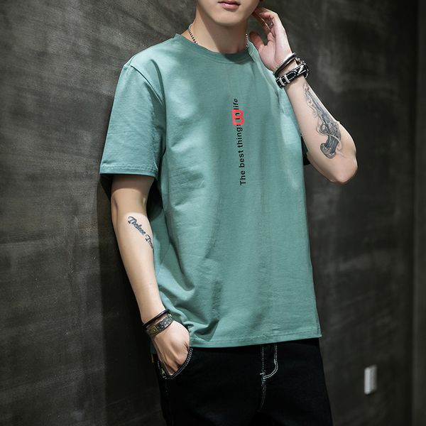 

мужская дизайнерская футболка с коротким рукавом мужская свободная футболка с коротким рукавом trend simple joker half sleeve t - shirt руба, White;black