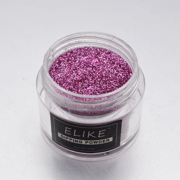 

elike powder dip nails 10g long lasting stronger and more durable phosphor paint nail glitter powder art salon, Silver;gold