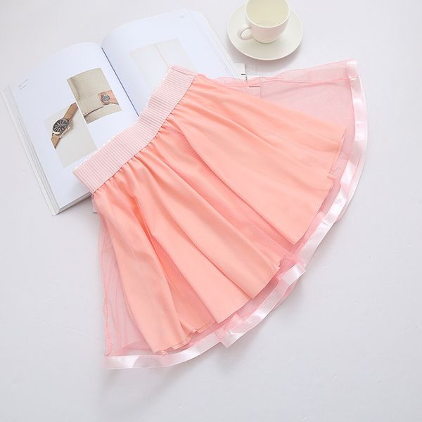 

2020 опрятный стиль тюль юбка стройный матча пачка юбка женщина высокой талией трехслойной юбки безопасности шорты внутри бесплатная доставк, Black