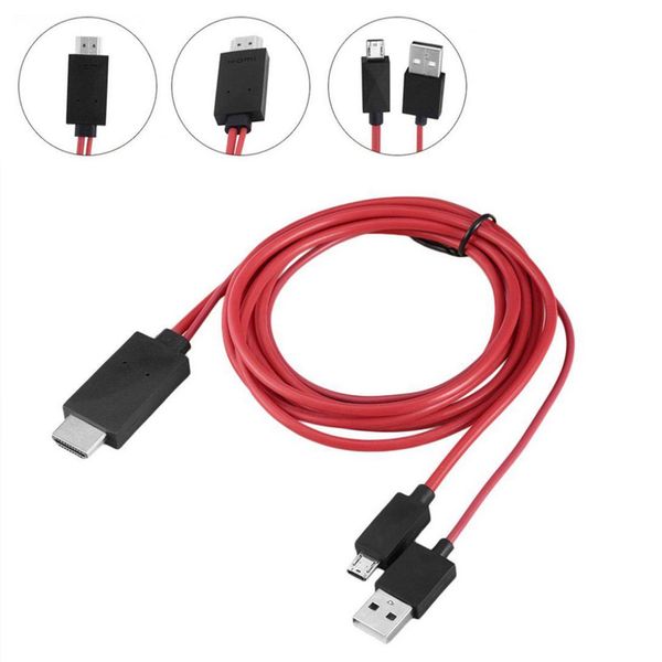 

high speed audio adapter hdtv adapter micro 11pins usb to tv 1080p hd hdmi cable for samsung phones