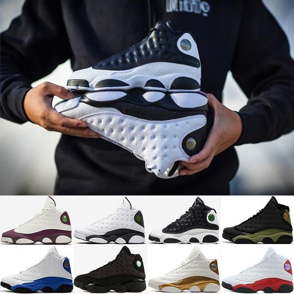 

new 13 13s basketball shoes s air men women bred flints grey he got game hologram barons melo class of 2002 white sports j13 retro sneakers