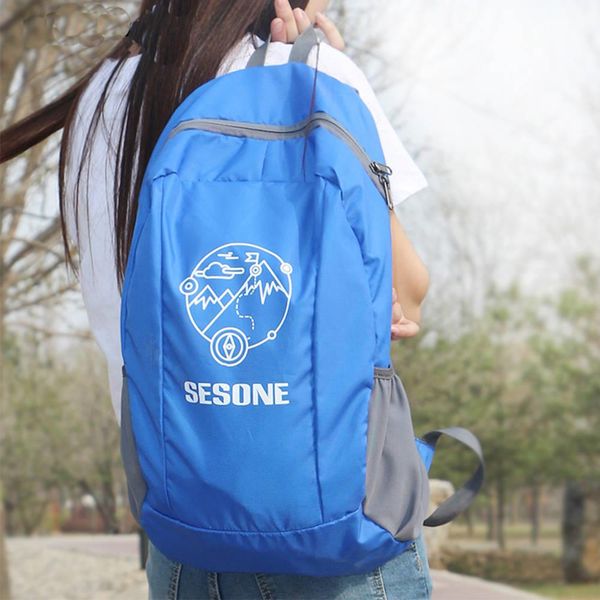 

sesone водонепроницаемый открытый складная нейлон сверхлегкий рюкзак 20l-blue