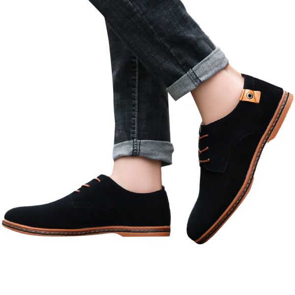 

new fashion men casual dress shoes new spring men flats lace up male suede oxfords oxfords leather shoes male business shoes