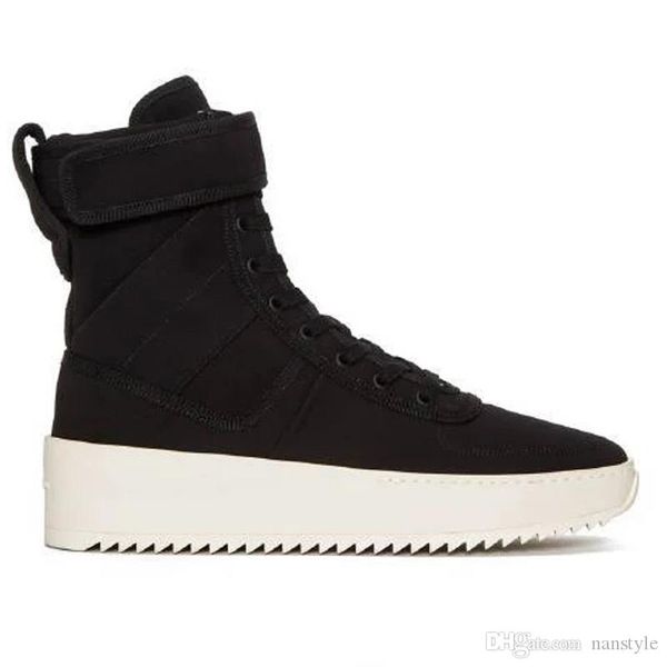 

2018 brand designer boots for men women bottines fashion luxury fear of god fog running basketball shoes winter rain snow womens sneakers, Black