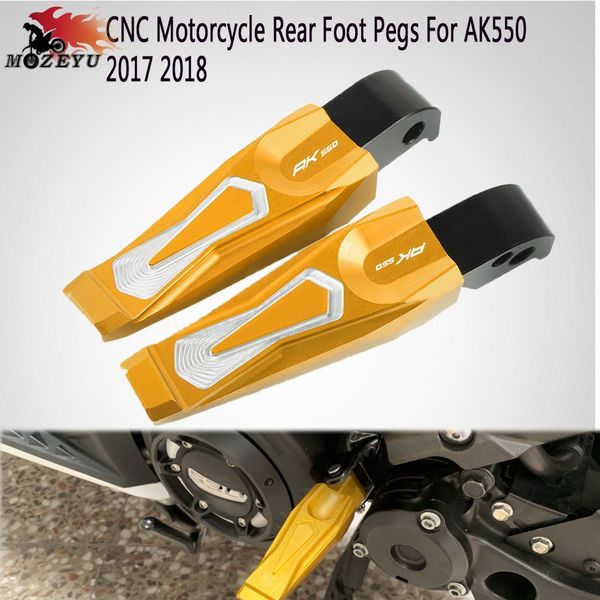 

for kymco ak550 ak 550 2017 2018 motorcycle accessories aluminum passenger foot pegs rear footrest pedals rear foot pegs