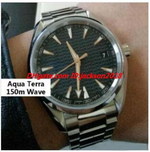 

luxury watch 9 style mens 41.5mm automatic movement stainless steel bracelet aqua terra 150m master man watch wristwatch