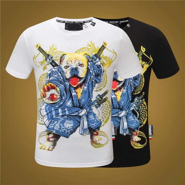 

2020 люкс мужская футболка phillips plains тенниска мода повседневная фитнес прохладный o-образным вырезом мужская футболка с коротким рукав, White;black