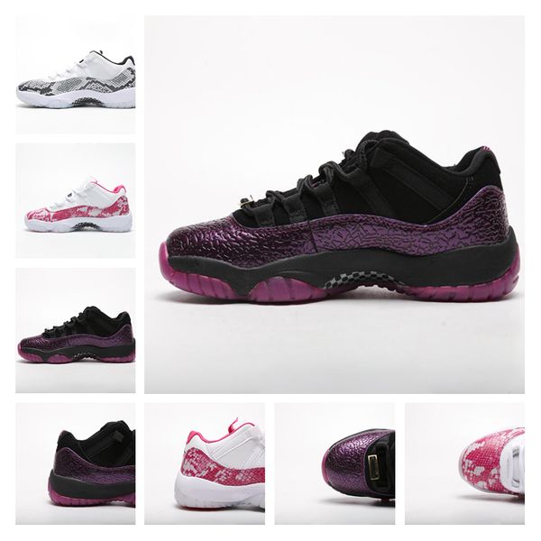 

New men 11 ba ketball hoe low pink nake kin purple black women athletic trainer port hoe de igner neaker with box