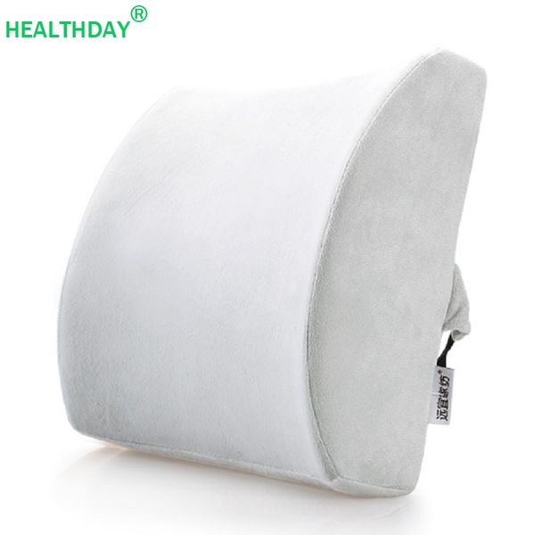 

ergonomic design back pillow for chair memory foam relieve fatigue protect the spine lumbar support care spine back rest pillow