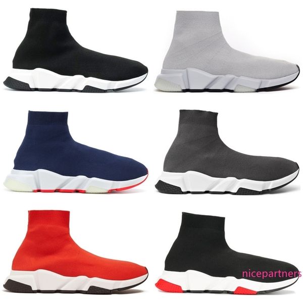 

designer sock shoe luxury speed trainers runner casual sneakers speed trainer fashion triple black oreo men women platform shoes