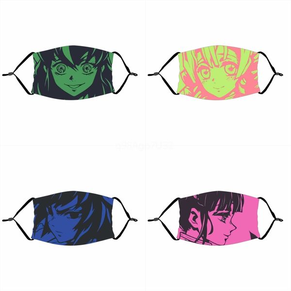 

random color printing dust proof fa mask outdoor wear fasionale masks#645, Black