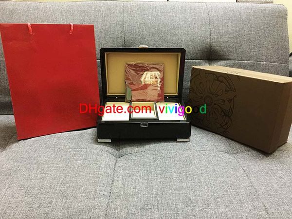 

new luxury pp watch box with papers card wood gift boxes for nautilus aquanaut 5711 5712 5990 5980 watches, Black;blue