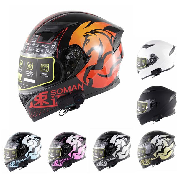 

flip up motorcycle motorbike helmet modular dual lens moto helmet bluetooth full face helmets professional racing motocross