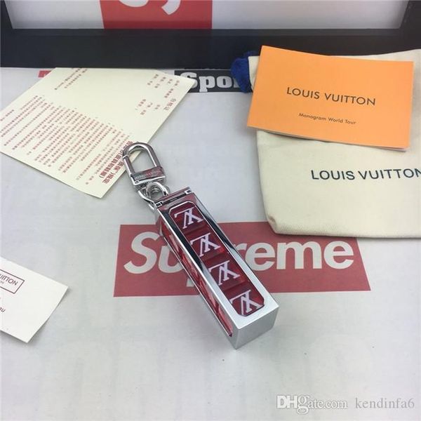 

2019 designer keychain fashion new brand keyring for women bag car key chain trinket jewelry gift souvenirs with box for gift, Silver