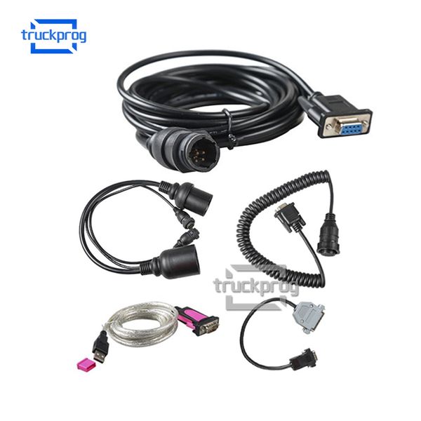 

truckprog truck trailer brake diagnostic cable for knorr bremse scanner udif interface diagnosis tool adapter cable full set