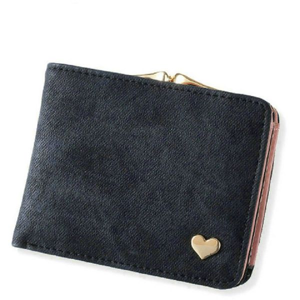 

pu leather female cute small solid mini clutch coin purse card holder fashion heart short women's wallet hasp, Red;black