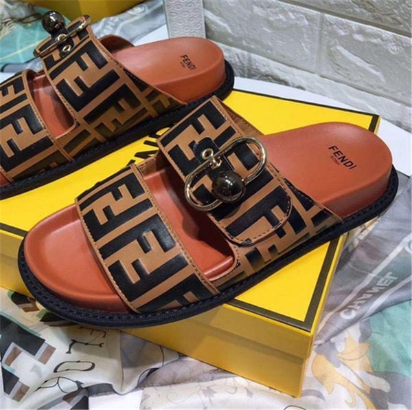 

F women 039 lipper ummer genuine leather embroidery letter flat andal new brand original box mocca in oft ole ea ide cuff