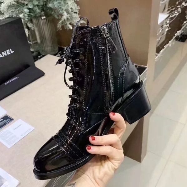 

женщина марка сапоги натуральная кожа лучшее качество обувь ботильоны martin boots модные ботинки на шнуровке eu: 35-40 с коробкой бесплатно, Black;grey