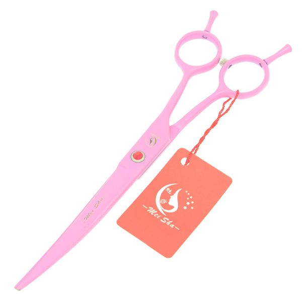 

meisha 7.0" professional pet grooming scissors straight curved cutting&thinning shears animal japan 440c dog accessories hb0177